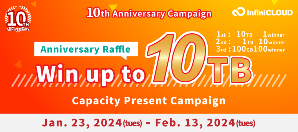 10TB Subscription Raffle 10TB Subscription Raffle