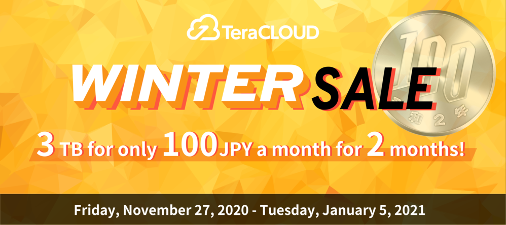 TeraCLOUD2020wintersale TeraCLOUD2020wintersale