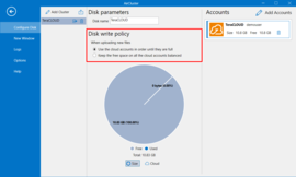Configure "Disk write policy" Configure "Disk write policy"
