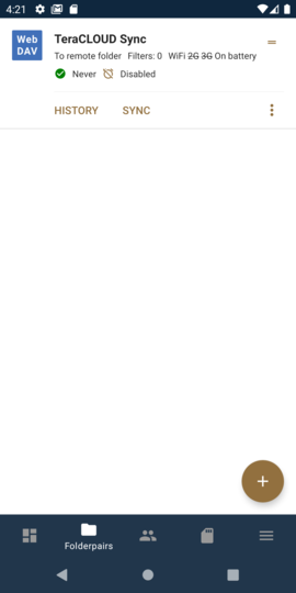 Folderpair created Folderpair created