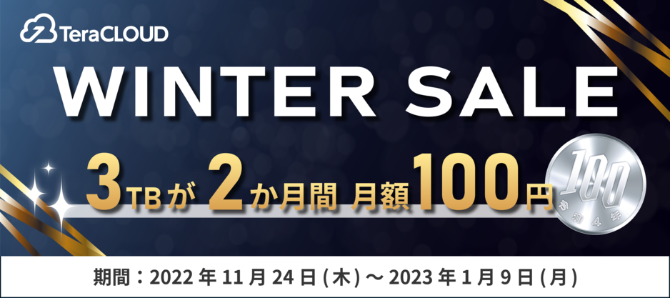 TeraCLOUD 2022 wintersale TeraCLOUD 2022 wintersale