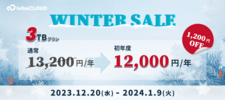 キャンペーン/InfiniCLOUD 2023 ウィンターセール